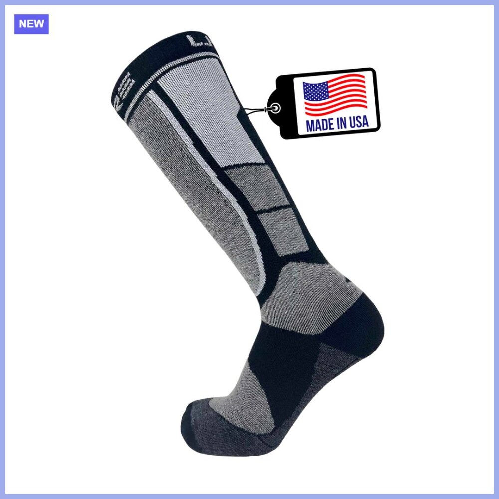 Alpaca Wool Ski Socks - Over the Calf Athletic Socks for Winter Sports